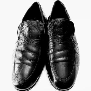 Florsheim Vintage Essex Designer Collection Leather   Loafers Black Men's Size 9